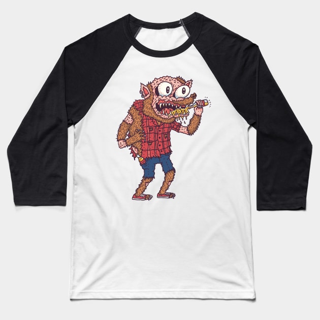 Werewolf Baseball T-Shirt by hex